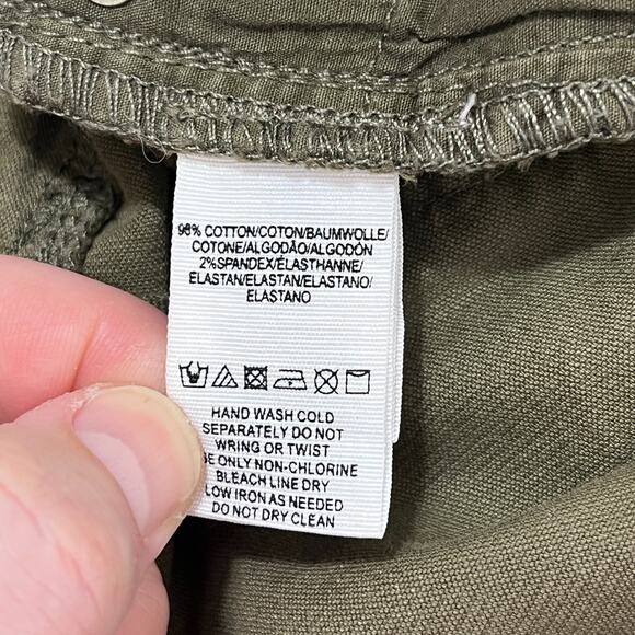 Free‎ People Womens Corduroy Skinny Pants/Jeans 26 Olive Stretch Casual FP - Picture 4 of 8